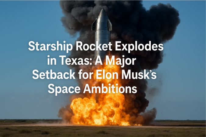 Starship Rocket Explodes in Texas: A Major Setback for Elon Musk’s Space Ambitions